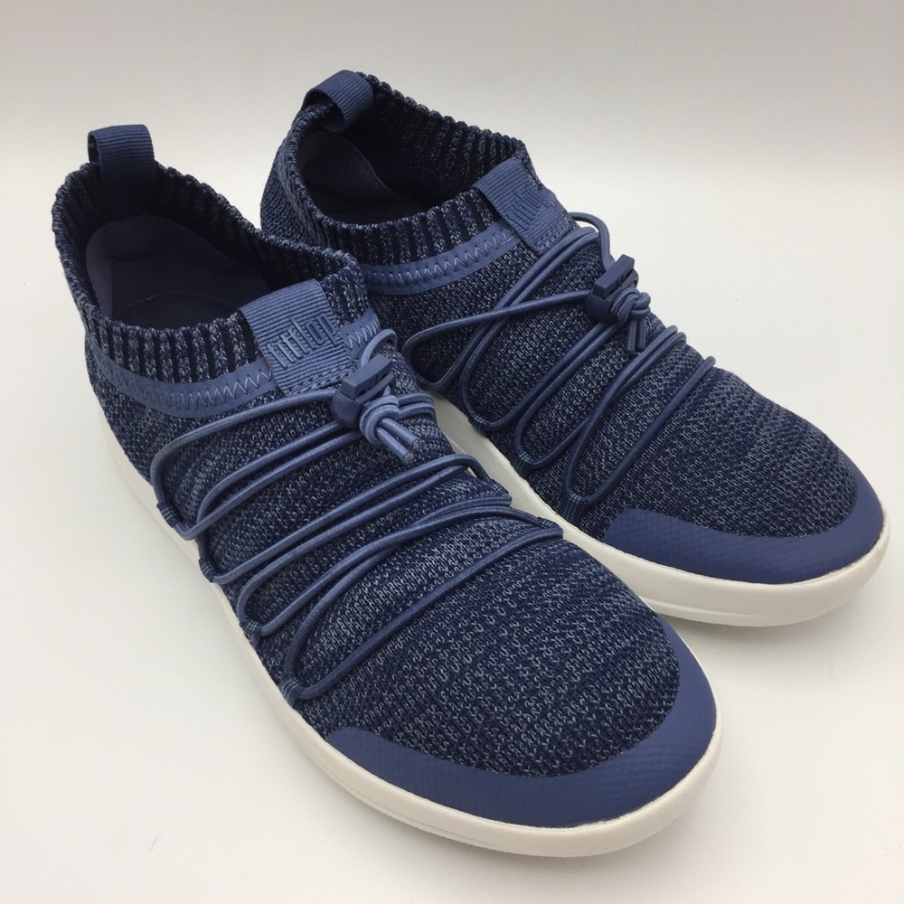 FITFLOP Stretch BLUE Sock COMFORT Sneakers SHOES for woman